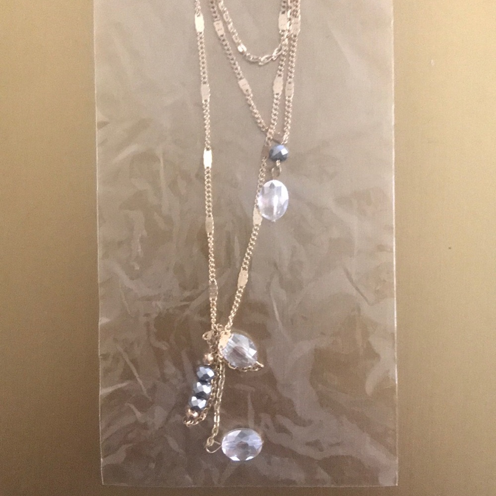New multi strand gold beaded necklace